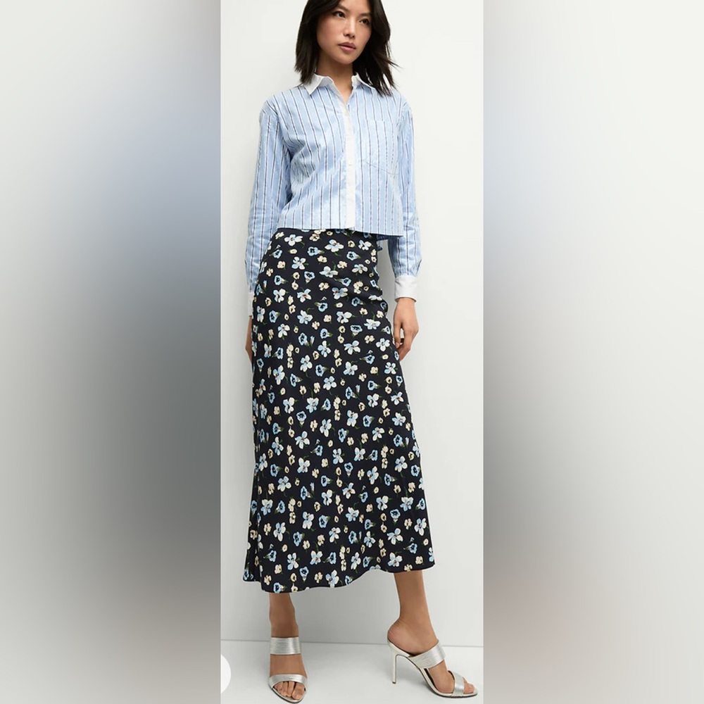 Veronica Beard Clover Silk Skirt Size 4